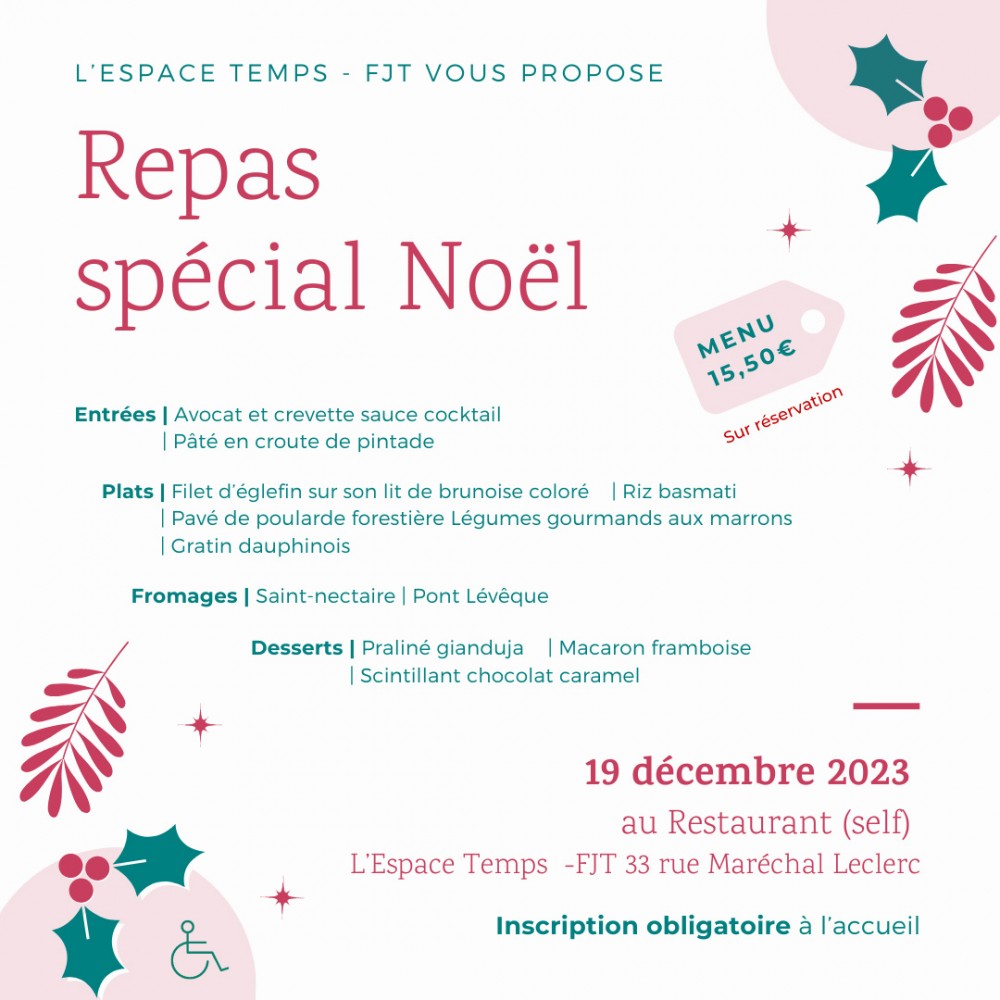 Repas de Noël : menu spécial !