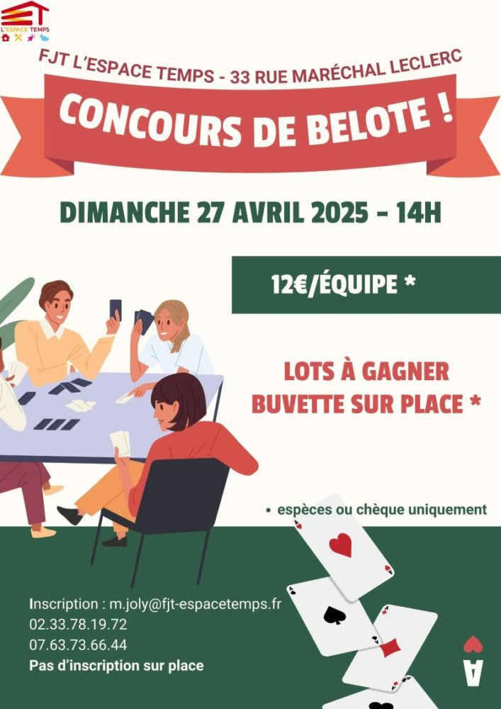 Concours de belote par équipe